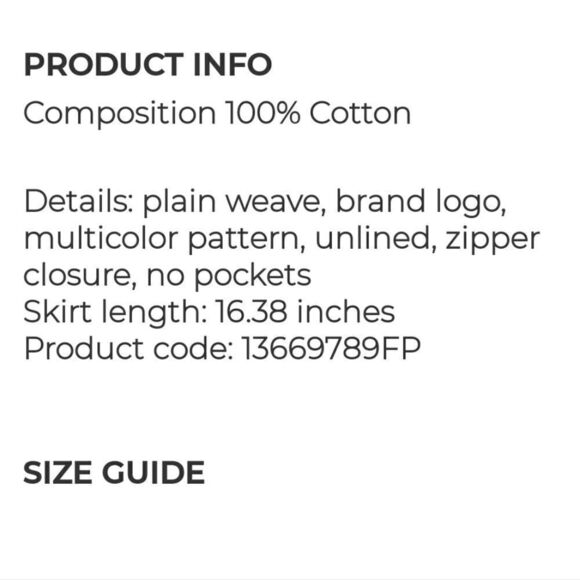 Cotton mini skirt - Picture 4 of 6